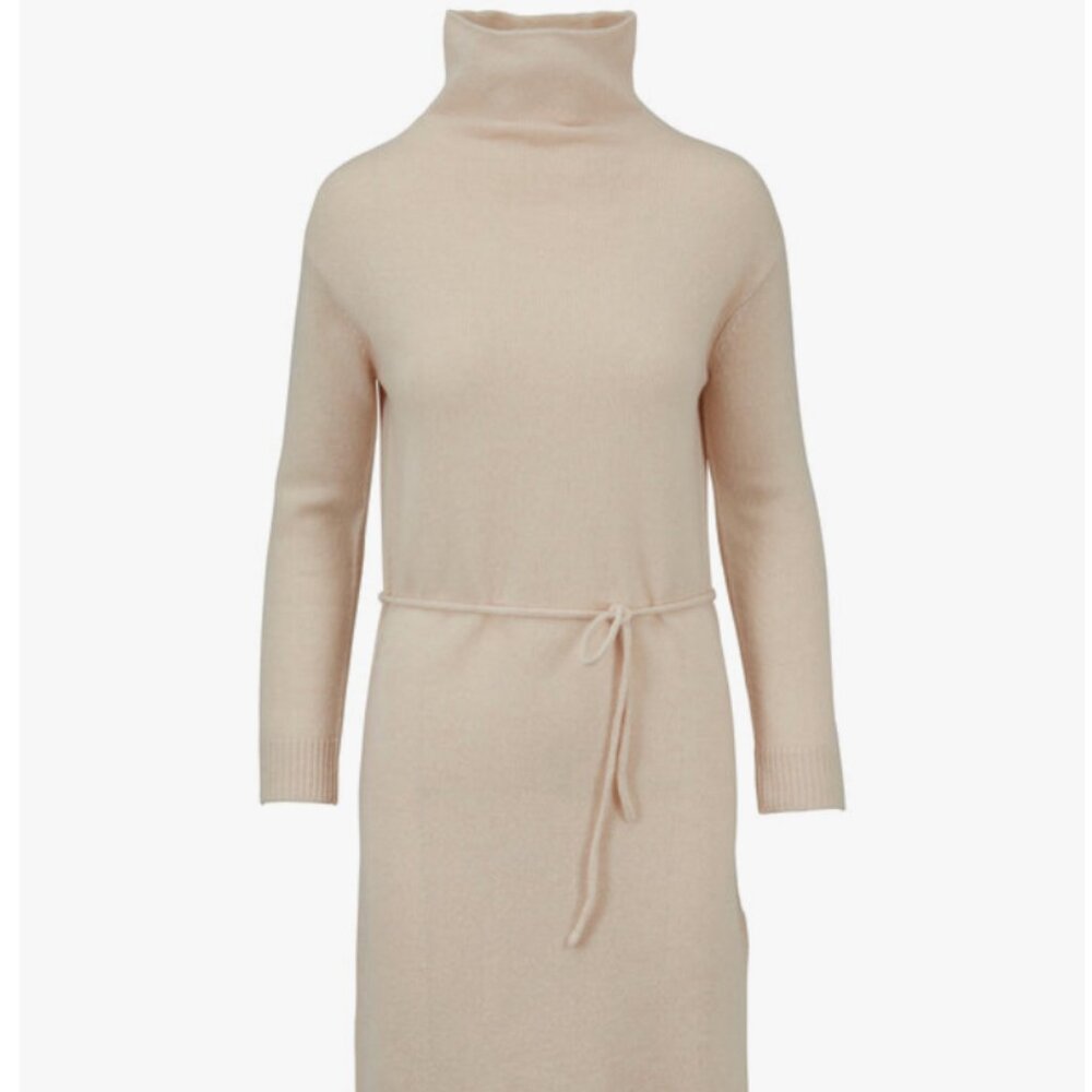 VINCE | Blush Wool & Cashmere Turtleneck Sweater Dress